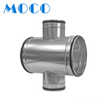 Hvac System Air Duct Fittings Cross Three-way Spiral Duct Fittings